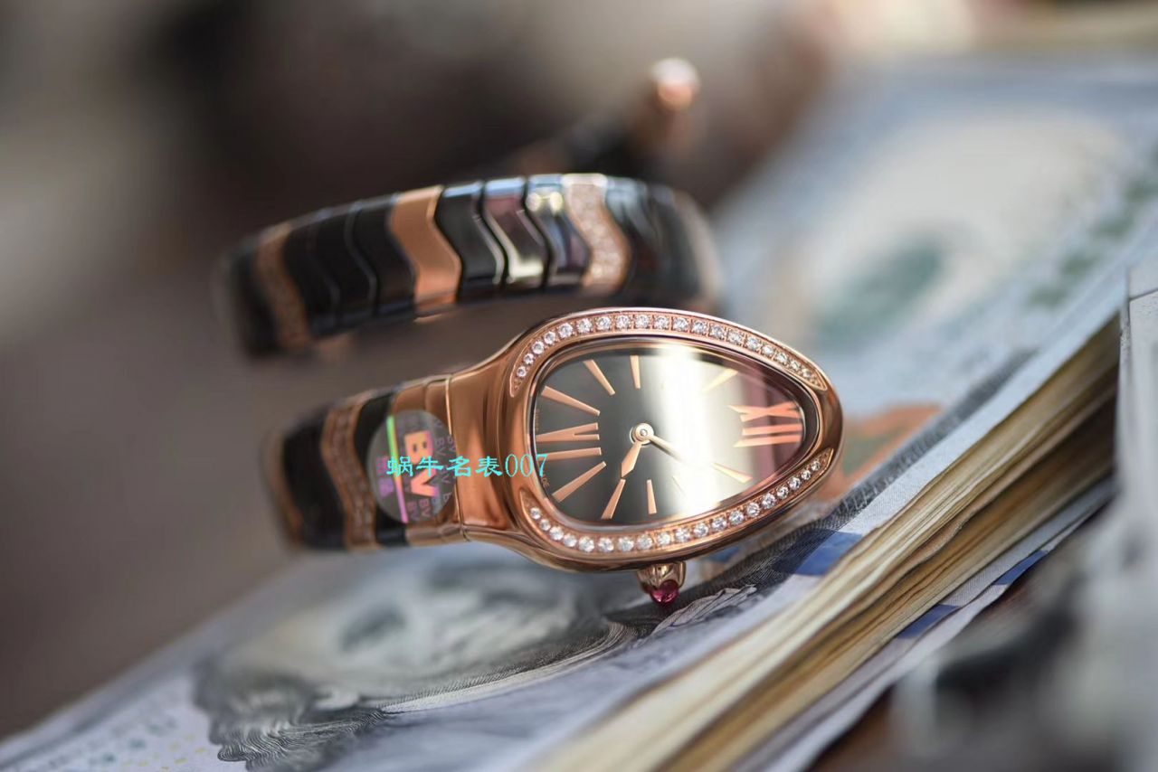 【BV Factory BVLGARI Replica 蛇形女表】 BVLGARI SERPENTI系列102734，102613 SPC35WGDWCGD1.1T白色黑色 Composite  wrist watches  / BG029