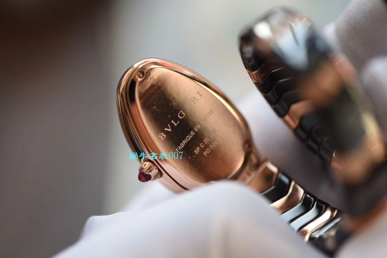 【BV Factory BVLGARI Replica 蛇形女表】 BVLGARI SERPENTI系列102734，102613 SPC35WGDWCGD1.1T白色黑色 Composite  wrist watches  / BG029