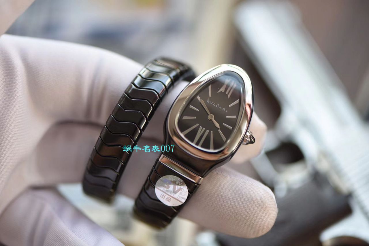 【BV Factory BVLGARI Replica 蛇形女表】 BVLGARI SERPENTI系列102734，102613 SPC35WGDWCGD1.1T白色黑色 Composite  wrist watches  / BG029