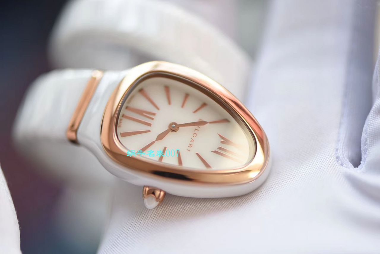 【BV Factory BVLGARI Replica 蛇形女表】 BVLGARI SERPENTI系列102734，102613 SPC35WGDWCGD1.1T白色黑色 Composite  wrist watches  / BG029