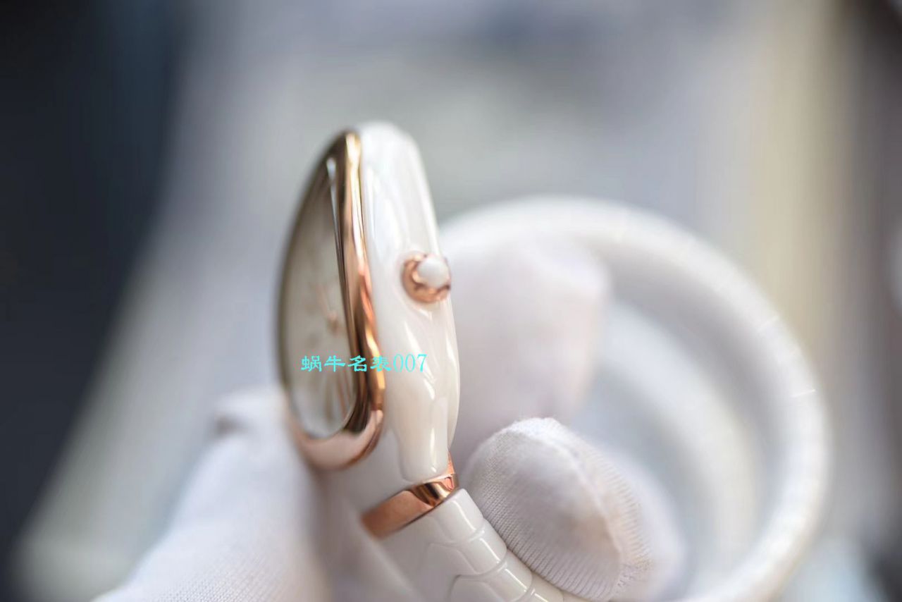 【BV Factory BVLGARI Replica 蛇形女表】 BVLGARI SERPENTI系列102734，102613 SPC35WGDWCGD1.1T白色黑色 Composite  wrist watches  / BG029