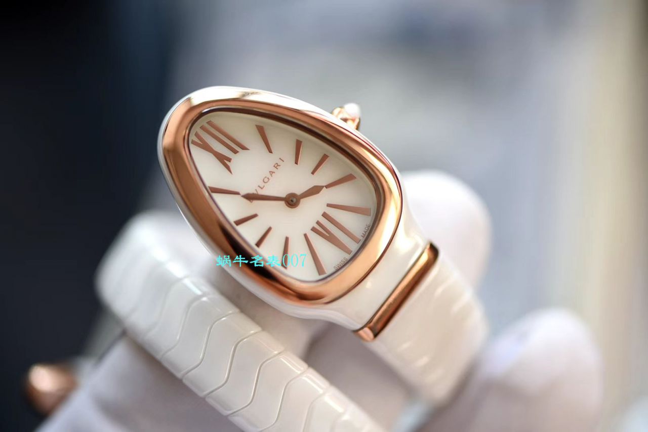 【BV Factory BVLGARI Replica 蛇形女表】 BVLGARI SERPENTI系列102734，102613 SPC35WGDWCGD1.1T白色黑色 Composite  wrist watches  / BG029