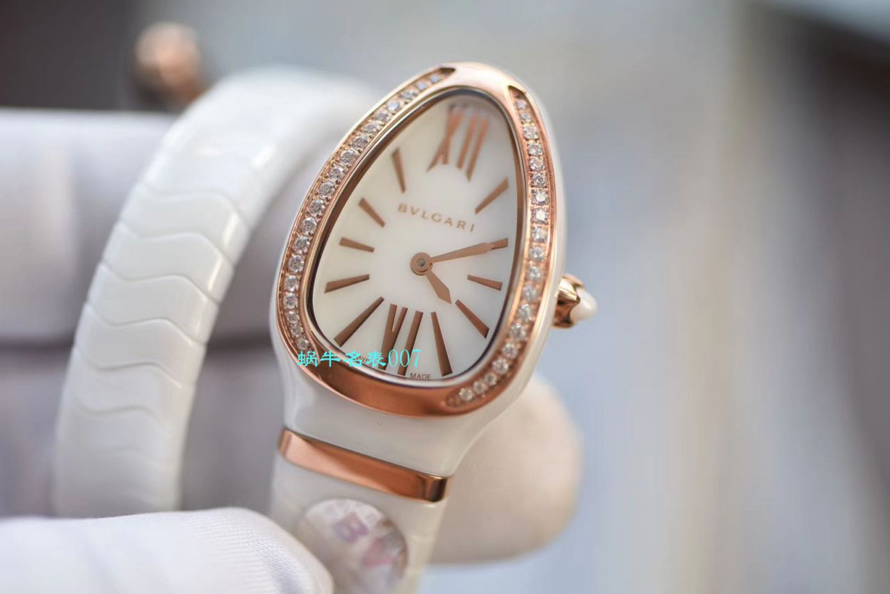 【BV Factory BVLGARI Replica 蛇形女表】 BVLGARI SERPENTI系列102734，102613 SPC35WGDWCGD1.1T白色黑色 Composite  wrist watches  / BG029