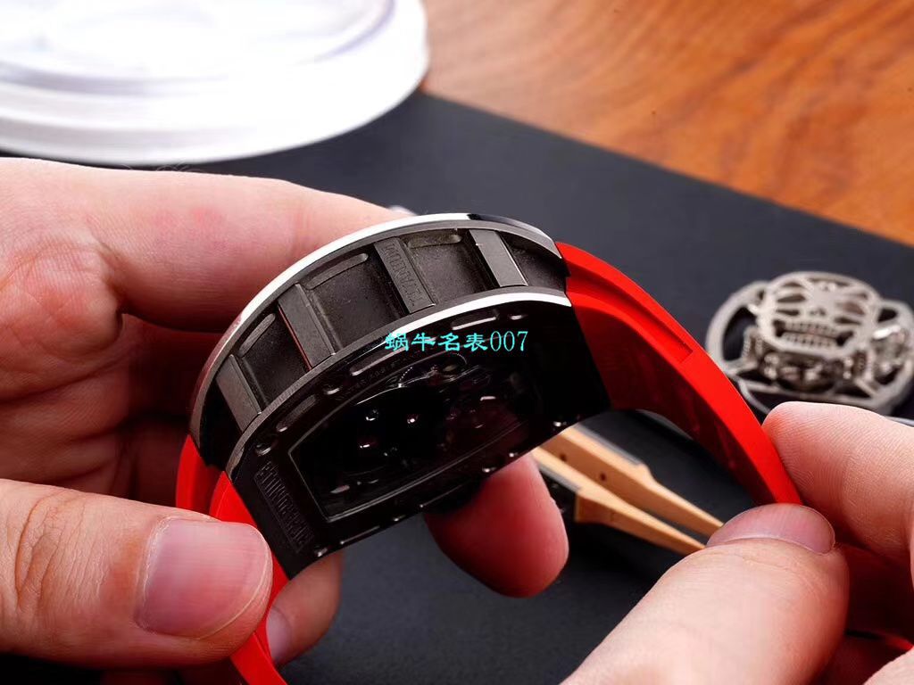 【 Video analysis EUR Factory  RICHARD MILLE  Replica Copy  Watches 】Richard Mille至尊骷髅头鬼王RM052凤凰红配色 / RM052hong