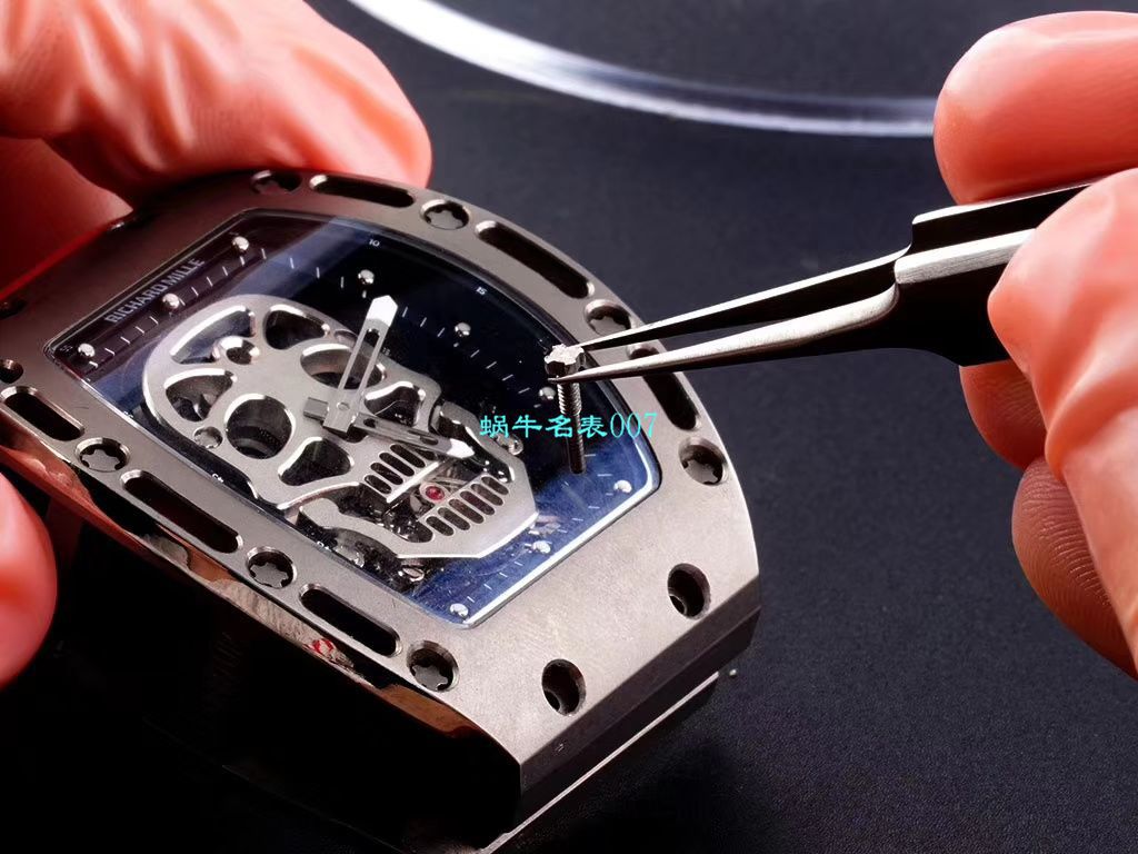 【 Video analysis EUR Factory  RICHARD MILLE  Replica Copy  Watches 】Richard Mille至尊骷髅头鬼王RM052凤凰红配色 / RM052hong