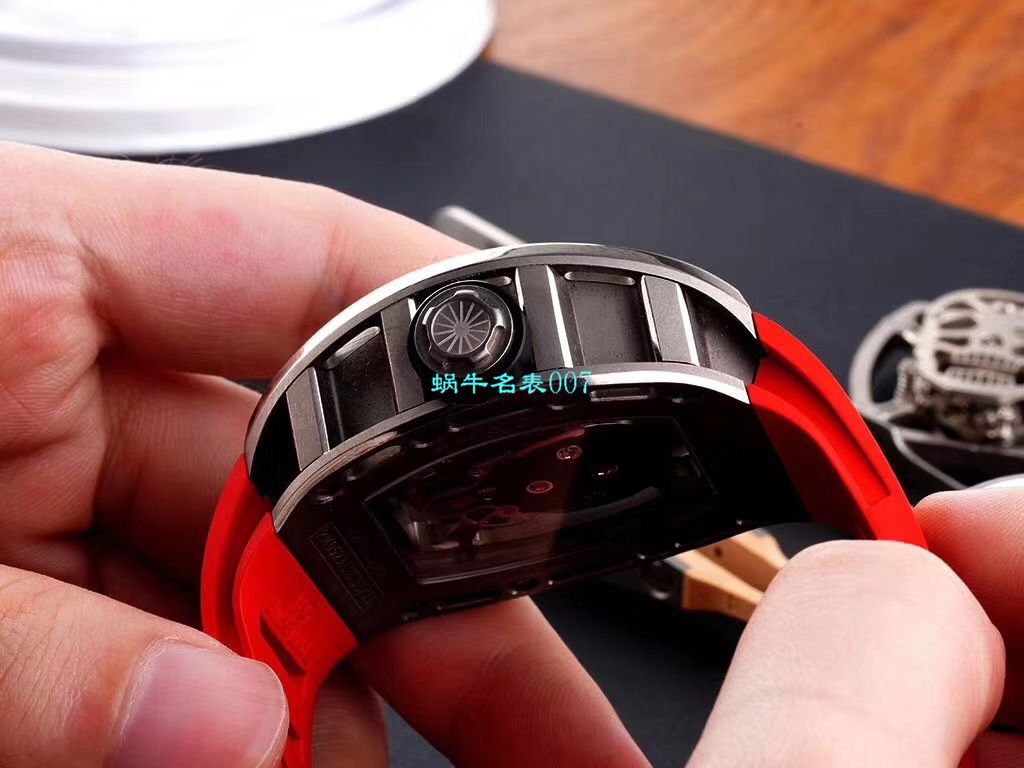 【 Video analysis EUR Factory  RICHARD MILLE  Replica Copy  Watches 】Richard Mille至尊骷髅头鬼王RM052凤凰红配色 / RM052hong