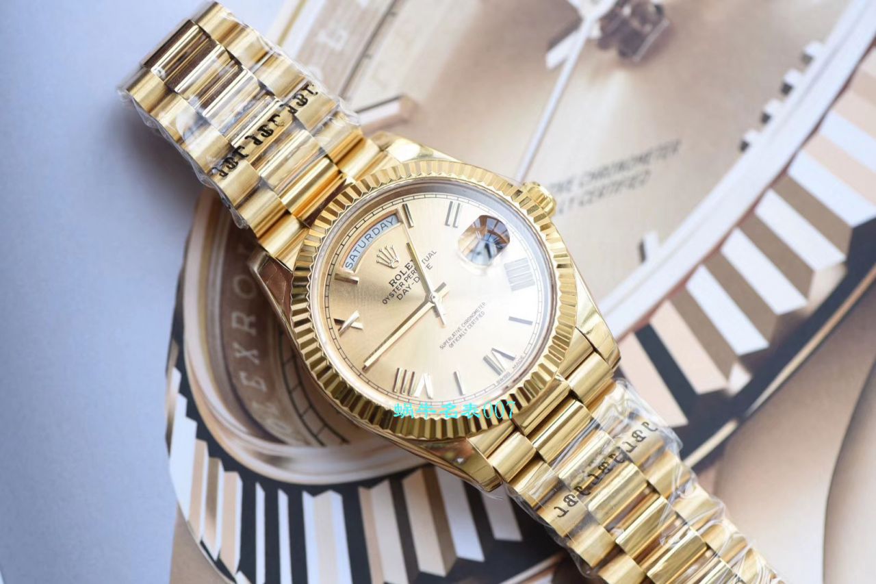 【EW Factory Rolex Replica Copy 表】 Rolex  Day-Date 型系列218238-83218 香槟色表盘 wrist watches  / R382