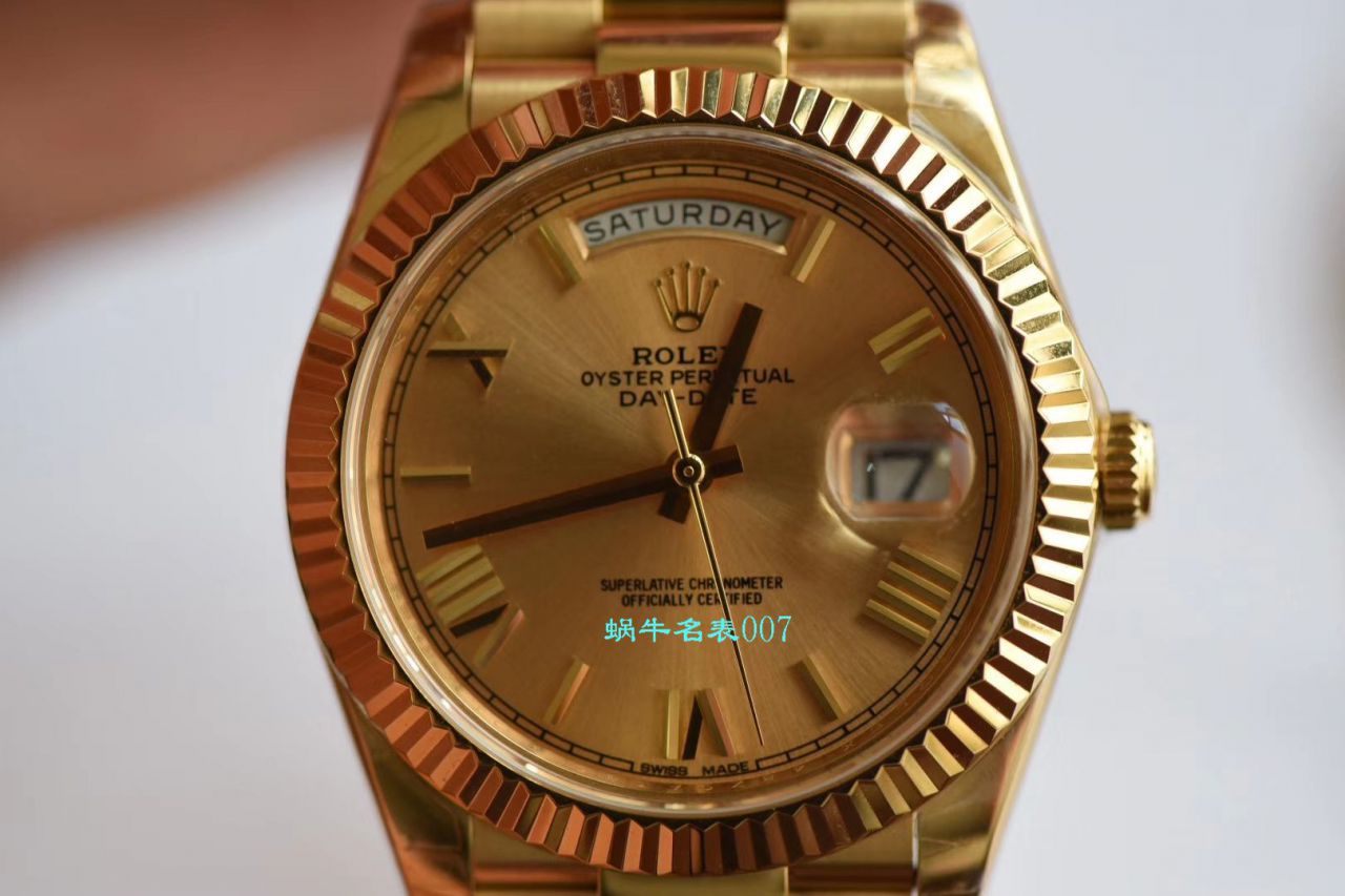 【EW Factory Rolex Replica Copy 表】 Rolex  Day-Date 型系列218238-83218 香槟色表盘 wrist watches  / R382