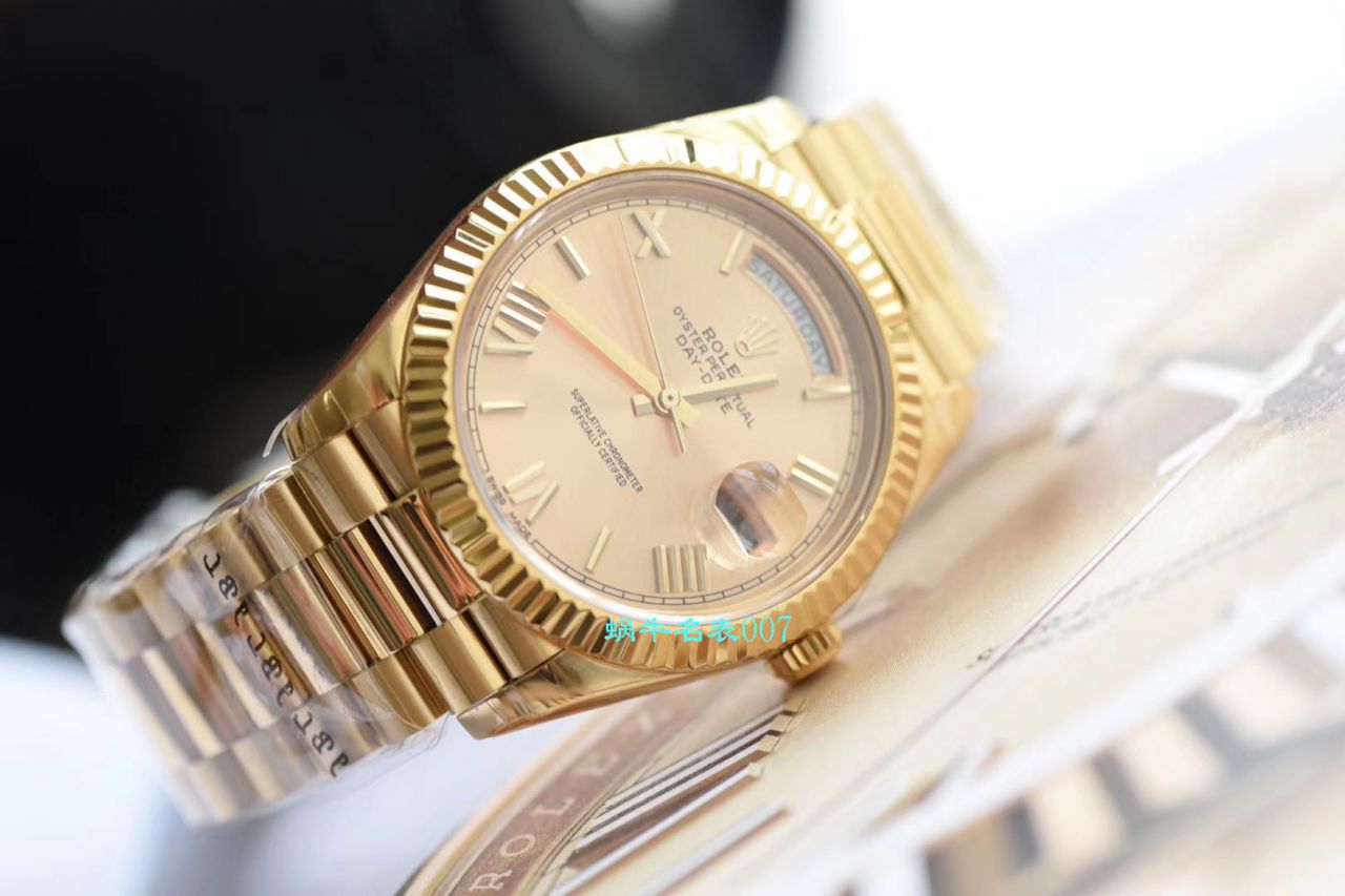 【EW Factory Rolex Replica Copy 表】 Rolex  Day-Date 型系列218238-83218 香槟色表盘 wrist watches  / R382