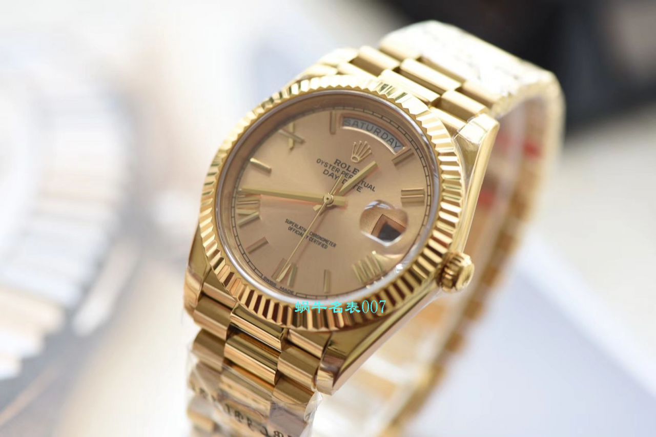 【EW Factory Rolex Replica Copy 表】 Rolex  Day-Date 型系列218238-83218 香槟色表盘 wrist watches  / R382