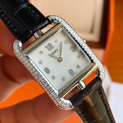 【 TOP  copy customized 真钻女表】爱马仕CAPE COD系列W044221WW00 wrist watches 