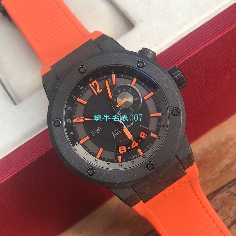 【渠道原单】菲拉格慕Ferragamo F-80系列碳素纤维男士 wrist watches  / FEL011
