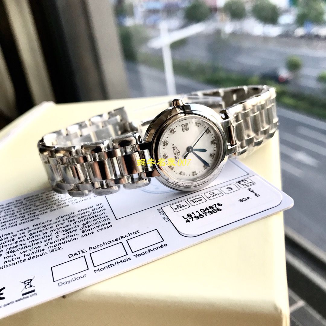 【渠道原单真钻Longines女表】 Longines 优雅PRIMALUNA心月系列L8.110.4.87.6 wrist watches  / L123