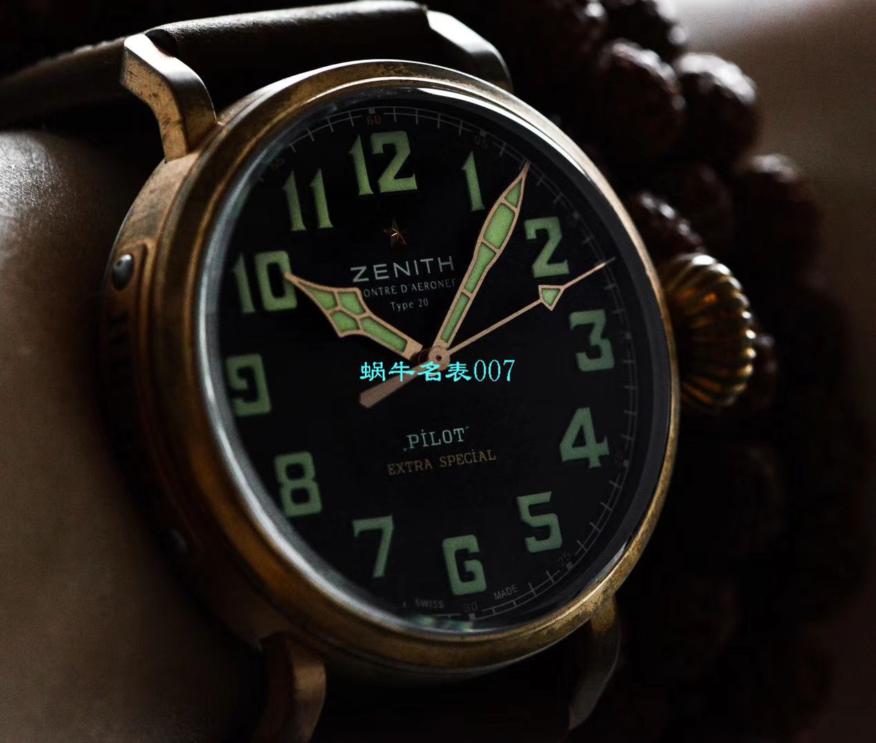 【XF Factory Zenith青铜大飞 Replica Copy  Watches 】真力时飞行员系列29.2430.679/21.C753 wrist watches  / ZLS039