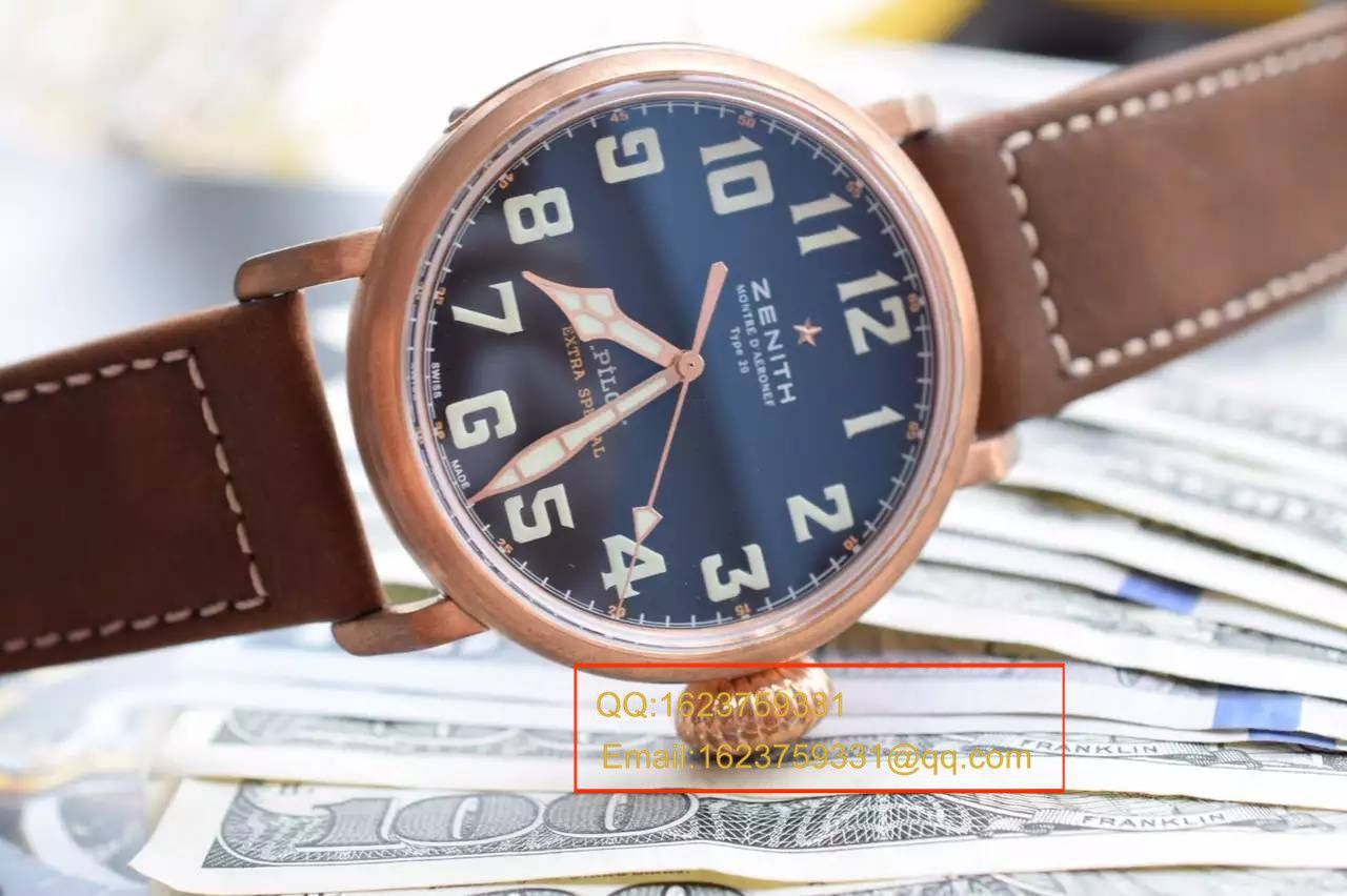 【XF Factory Zenith青铜大飞 Replica Copy  Watches 】真力时飞行员系列29.2430.679/21.C753 wrist watches  / ZLS039