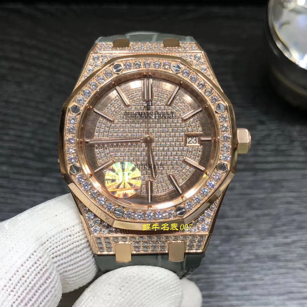 【 Video analysis JF Factory Audemars Piguet Replica Copy  Watches 】Audemars Piguet 皇家橡树系列15402OR.ZZ.D003CR.01 wrist watches  / AP179