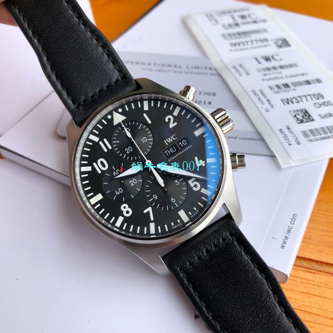【独家评测视频渠道原单】IWC IWC 表飞行员系列IW377709 wrist watches  / WG503