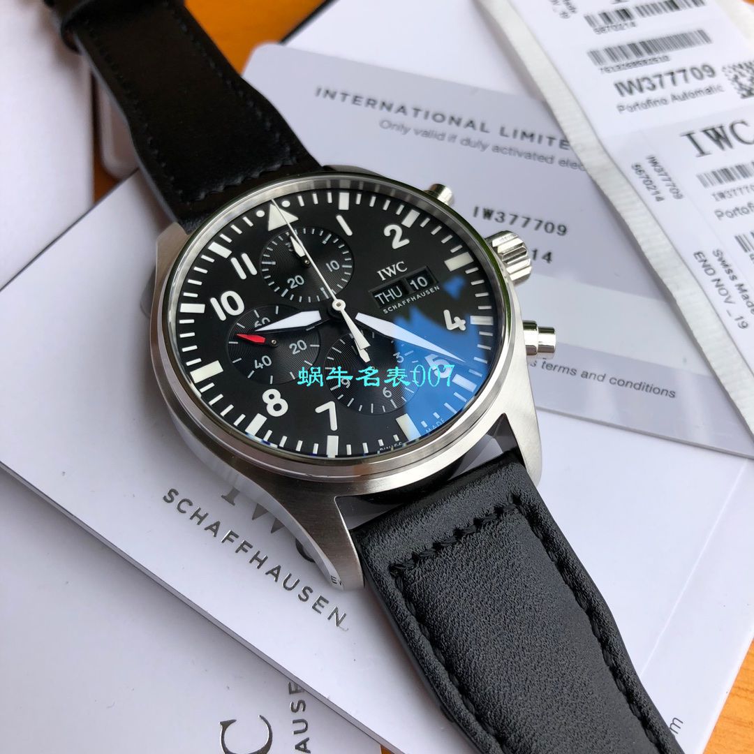 【独家评测视频渠道原单】IWC IWC 表飞行员系列IW377709 wrist watches  / WG503