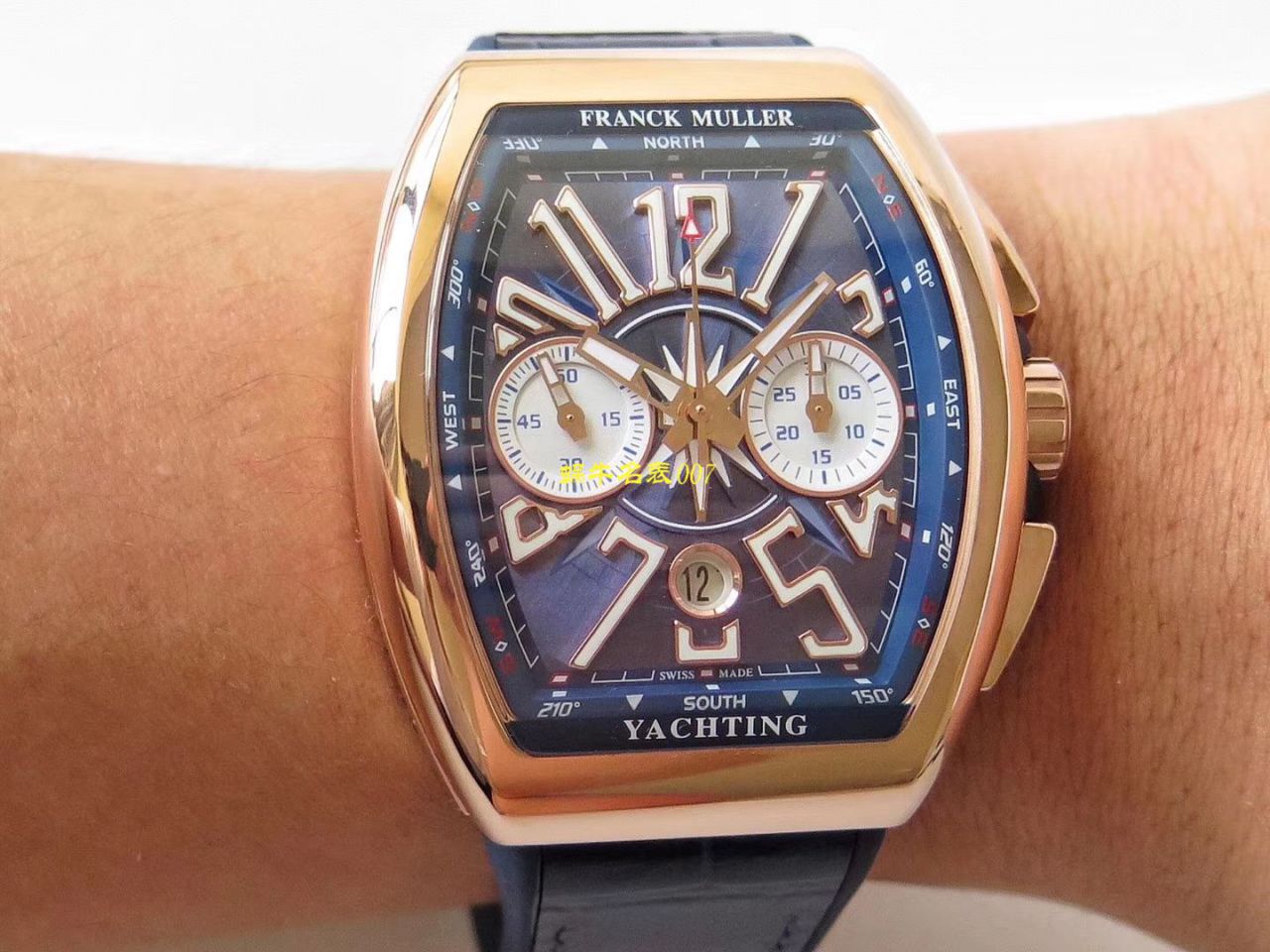 【台湾 Factory Franck Muller Replica Copy  Watches 】 Franck Muller MEN'S COLLECTION系列V 45 CC DT YACHT wrist watches  / FL063