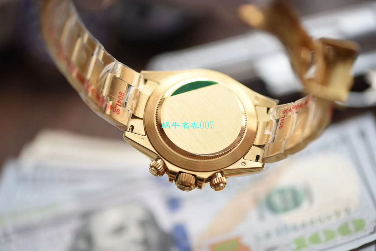 【N Factory  Replica 表独家真正4130 Movement 】 Rolex  Cosmograph Daytona  Ditongna  top  Replica Copy 116508金盘 wrist watches  / R389