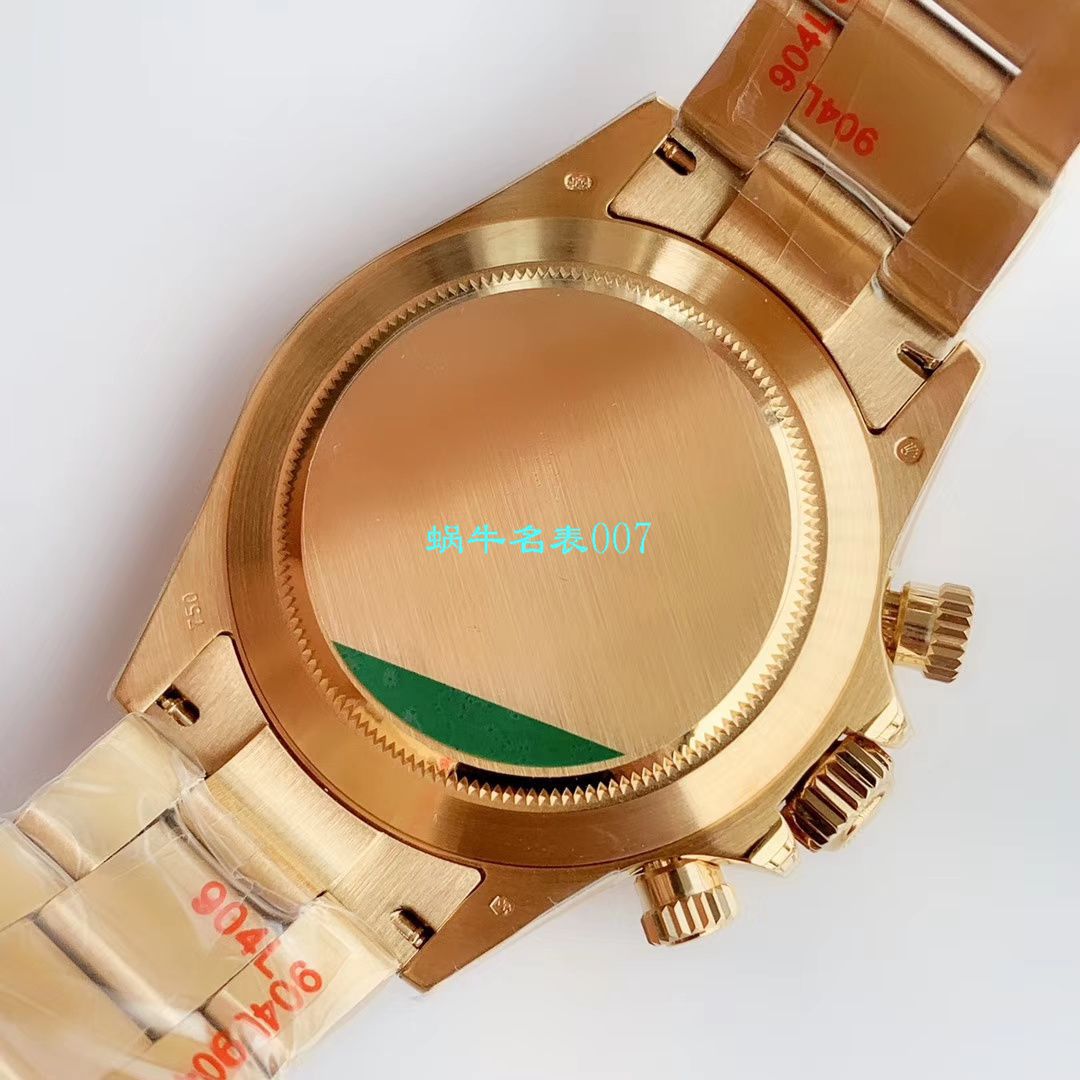 【N Factory  Replica 表独家真正4130 Movement 】 Rolex  Cosmograph Daytona  Ditongna  top  Replica Copy 116508金盘 wrist watches  / R389
