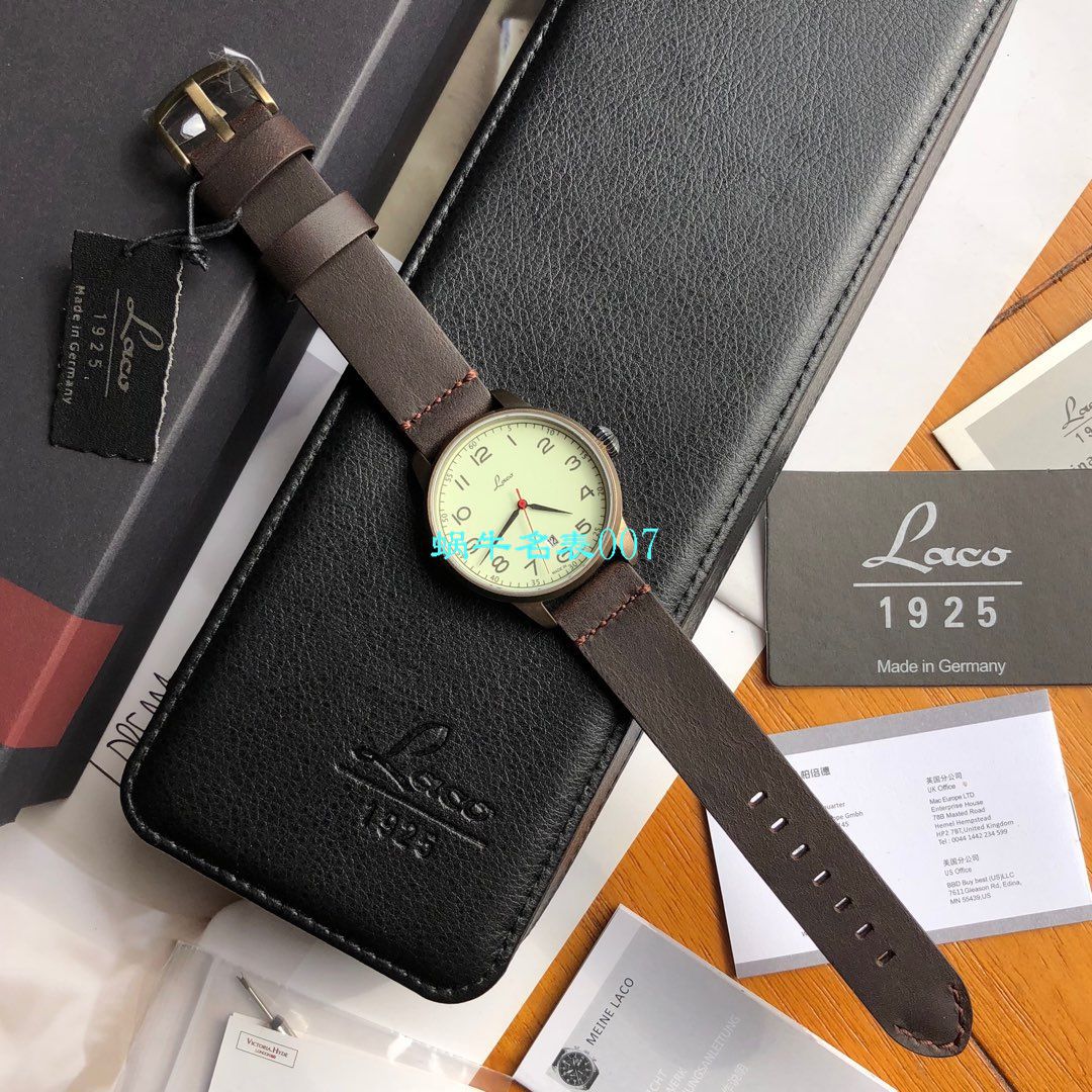 【渠道LACO原单】朗坤飞行员系列861760N wrist watches  / Laco01