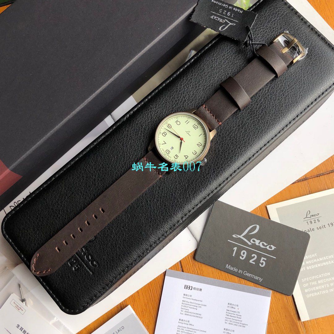 【渠道LACO原单】朗坤飞行员系列861760N wrist watches  / Laco01