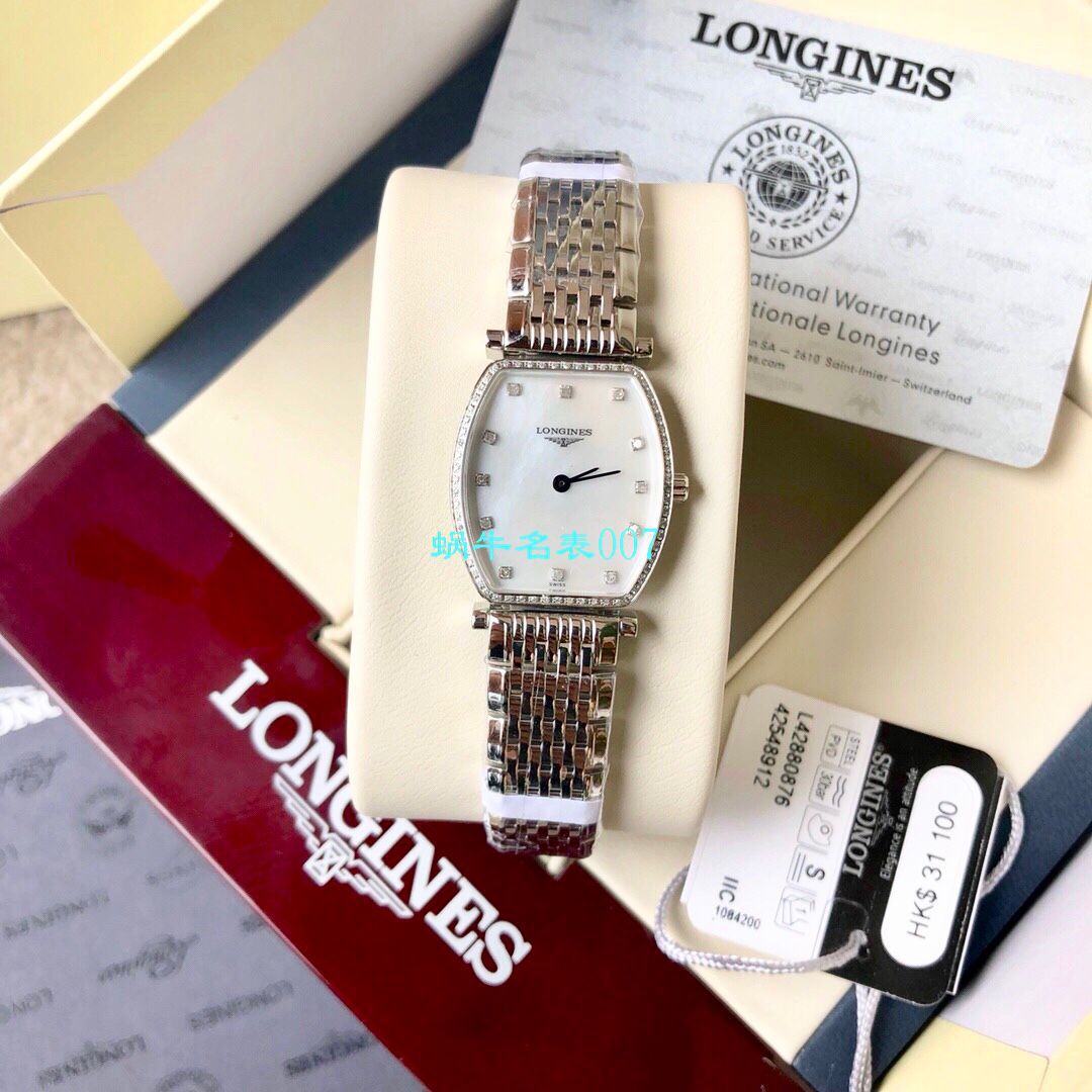 【渠道钻面款真钻原单】 Longines 优雅系列嘉岚L4.288.0.58.6，L4.288.0.87.6女士 wrist watches  / L128