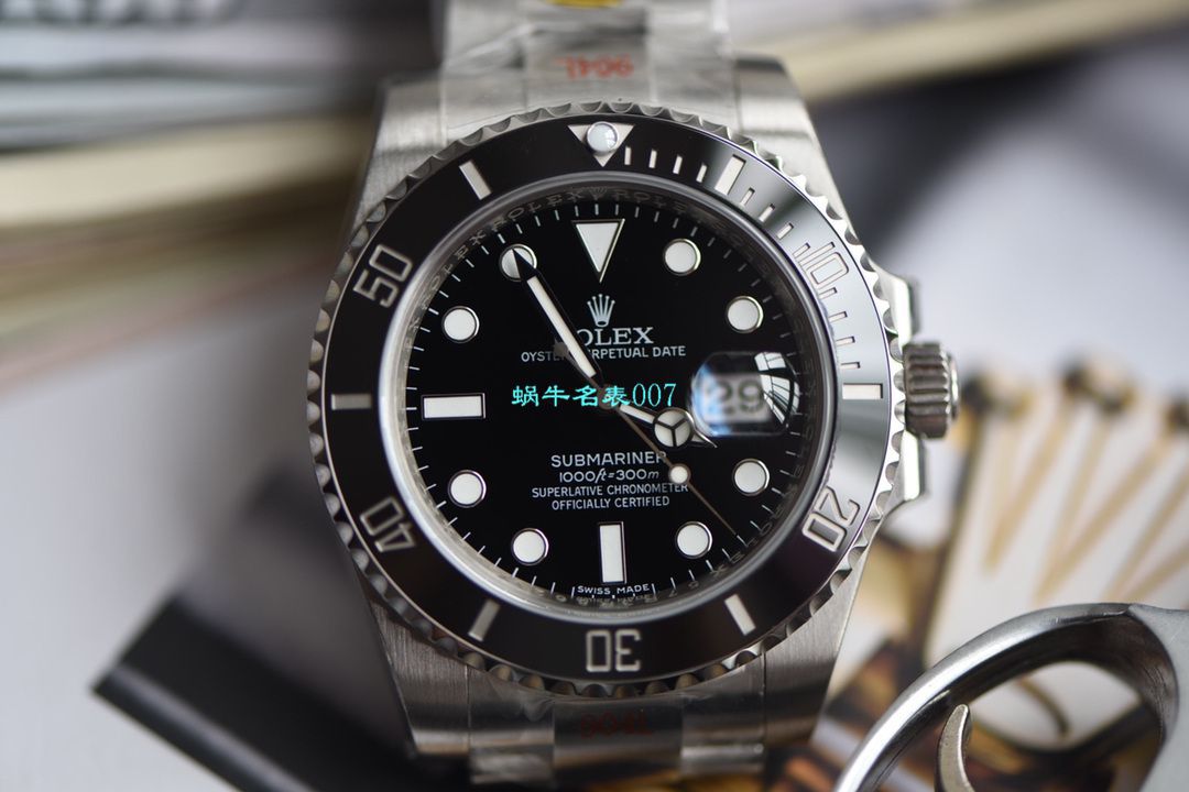 【 Video analysis N Factory  Submariner  Submariner V10升​级版本 Watches 】 Rolex  Submariner 型 Replica 116610LV-97200，116610LN-97200黑 Submariner  wrist watches  / R390