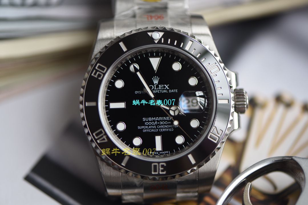 【 Video analysis N Factory  Submariner  Submariner V10升​级版本 Watches 】 Rolex  Submariner 型 Replica 116610LV-97200，116610LN-97200黑 Submariner  wrist watches  / R390