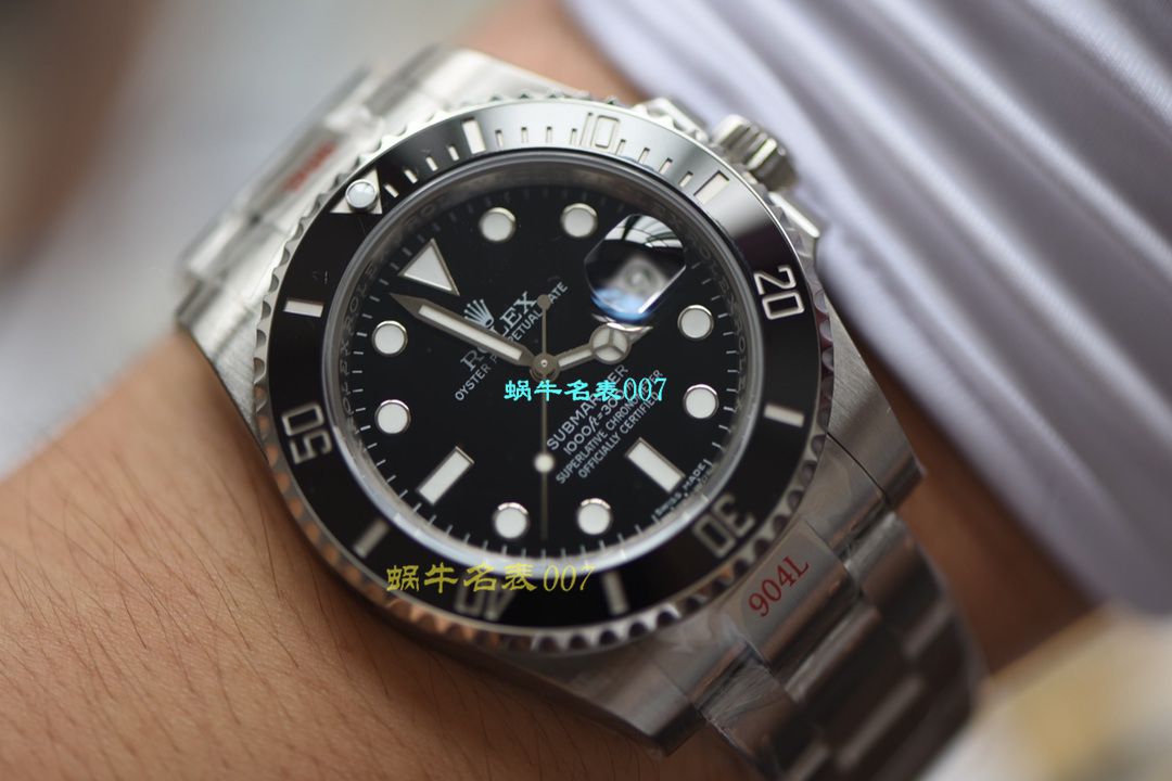 【 Video analysis N Factory  Submariner  Submariner V10升​级版本 Watches 】 Rolex  Submariner 型 Replica 116610LV-97200，116610LN-97200黑 Submariner  wrist watches  / R390