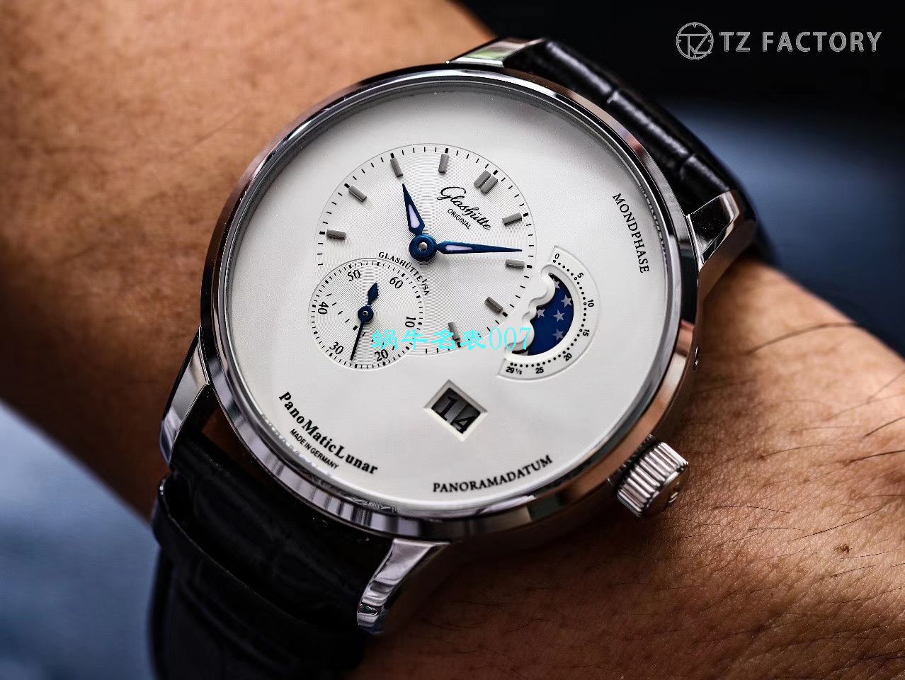 【TZ Factory Glashütte Original Replica Copy 表】glashuette original原创偏心系列1-90-02-42-32-05 wrist watches  / GLA053