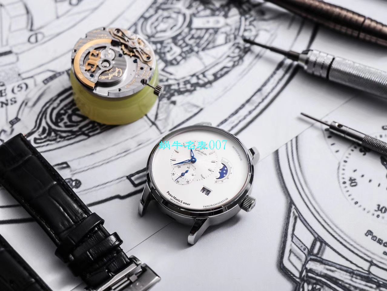 【TZ Factory Glashütte Original Replica Copy 表】glashuette original原创偏心系列1-90-02-42-32-05 wrist watches  / GLA053