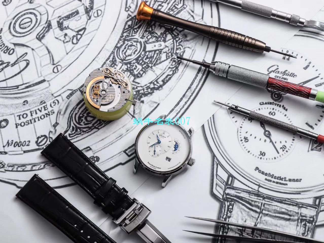 【TZ Factory Glashütte Original Replica Copy 表】glashuette original原创偏心系列1-90-02-42-32-05 wrist watches  / GLA053