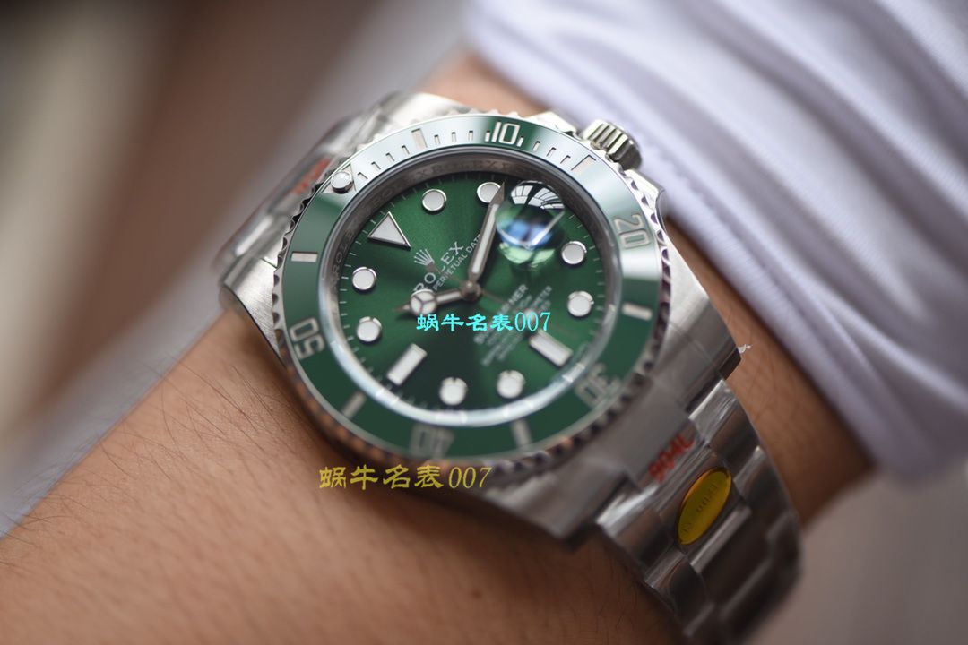 【 Video analysis 最完‎美 Replica Copy ​Rolex Submariner ‎SUBN Factory V10升​级版】 Rolex  Submariner 型系列116610LV-97200绿盘 wrist watches  / R392