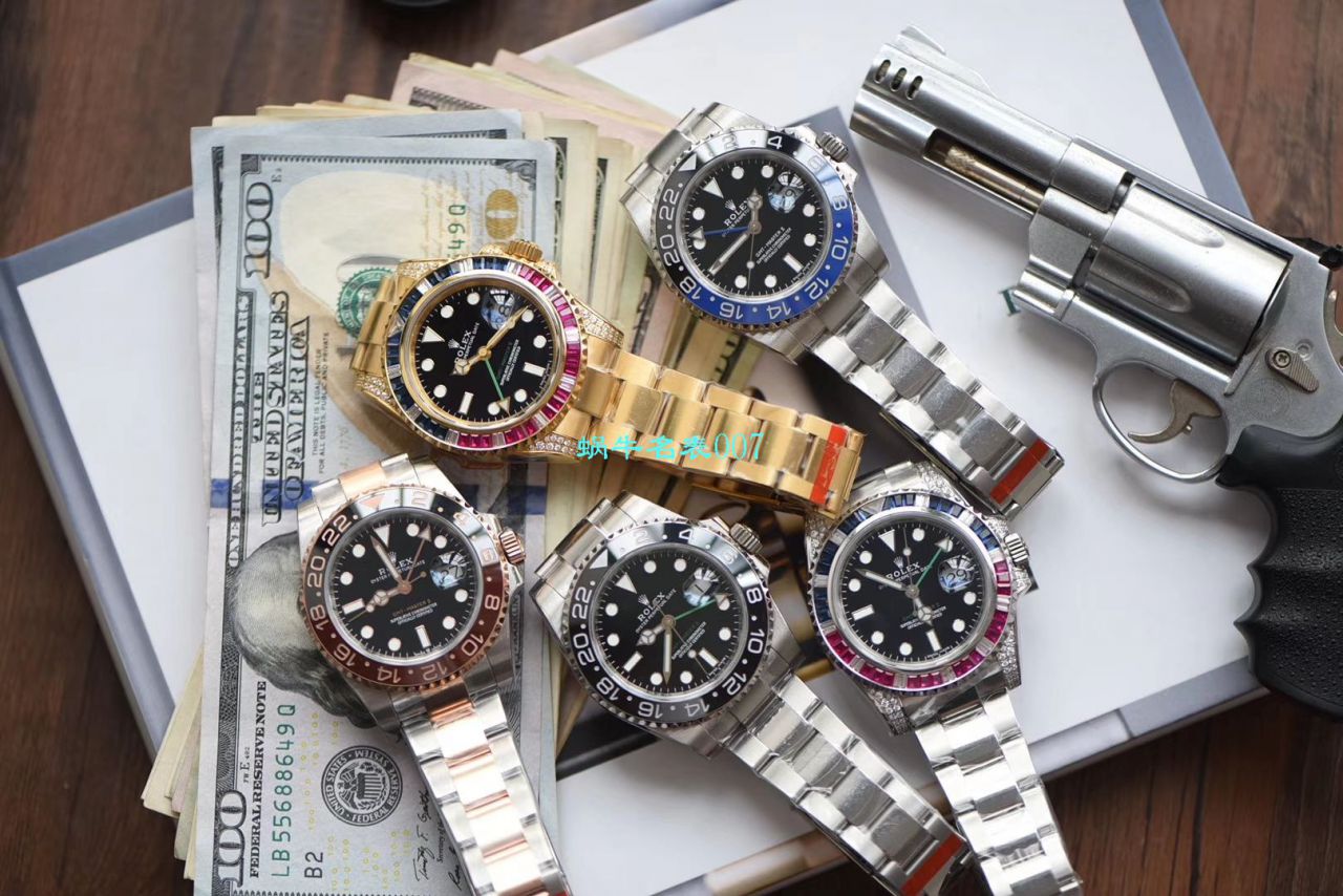 【LF Factory  Perfect  High quality  Replica Watches 】 Rolex  GMT MASTER II彩虹钻系列116758 SAru-78208 wrist watches  / R393