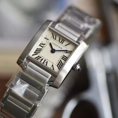 【8848 Factory  Cartier 法国坦克 Replica Copy 女表】 Cartier  坦克系列W50012S3 wrist watches 