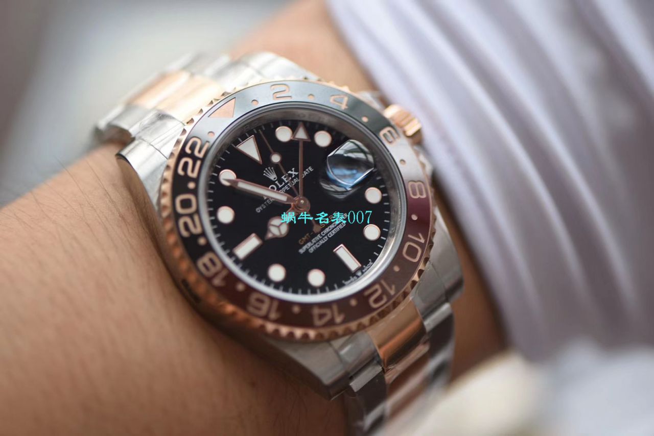 【LF Factory Rolex间金沙士圈 Replica Copy 表】 Rolex  GMT MASTER II系列m126711chnr-0002 wrist watches  / R396