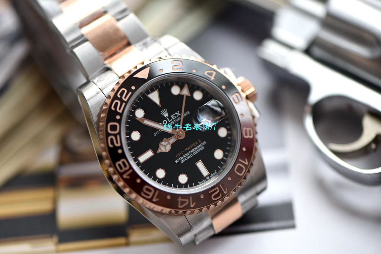 【LF Factory  Perfect  High quality  Replica Watches 】 Rolex  GMT MASTER II彩虹钻系列116758 SAru-78208 wrist watches  / R393
