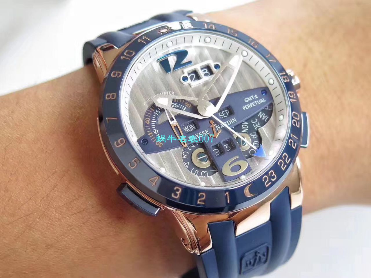 【 Video analysis TWA Factory Ulysse Nardin Replica Copy  Watches 】 Ulysse Nardin 表复杂功能万年历 wrist watches 系列 329-00-3 wrist watches  / YD018