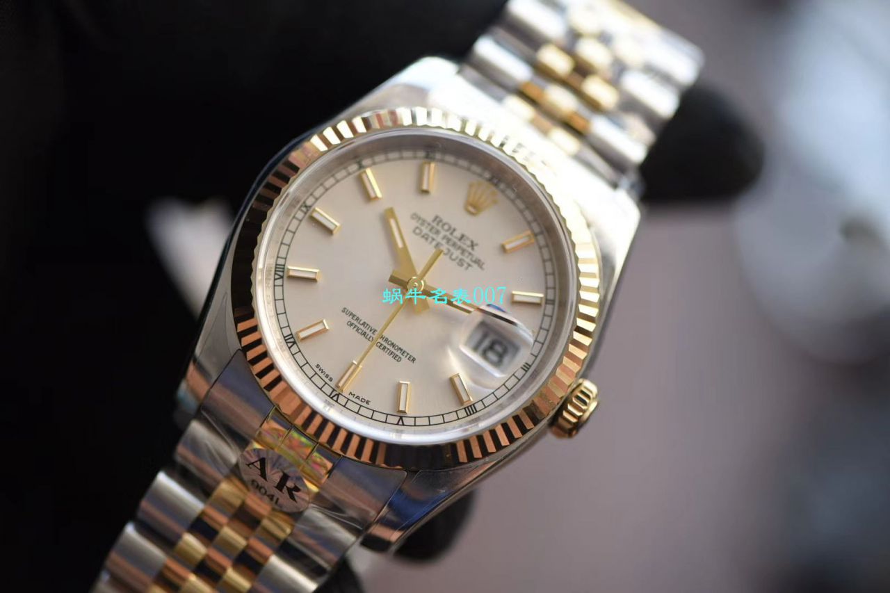 【 Video analysis AR Factory Rolex Replica Copy  Watches 】 Rolex  DATEJUST超级904L最强V2升级版116233  Datejust 36系列 wrist watches  / R398