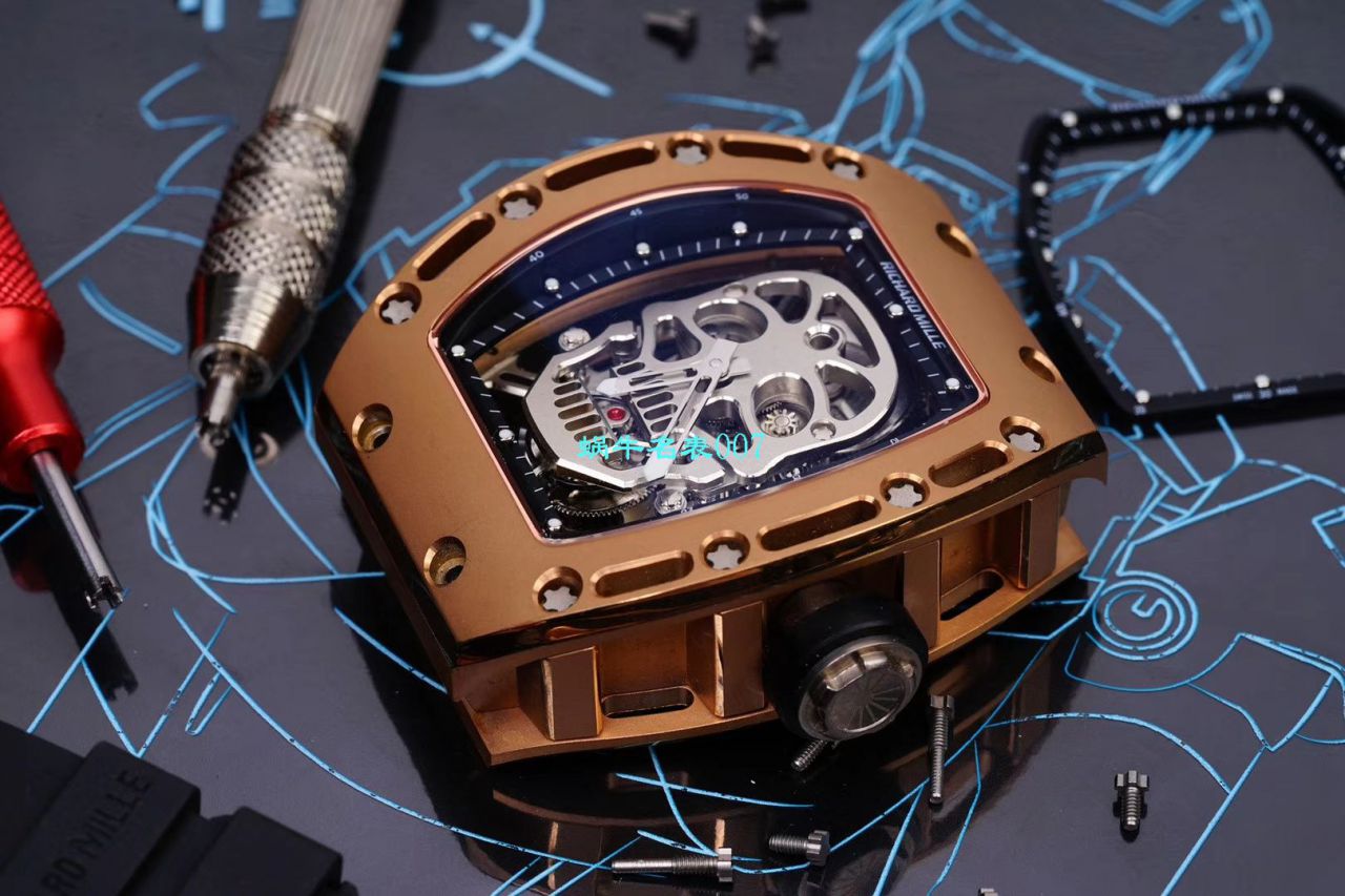 【 Video analysis EUR Factory Richard Mille仿表价格 top  Replica Copy 】俄罗斯紫金版 RICHARD MILLE 至尊鬼王RM052 / RM052jin