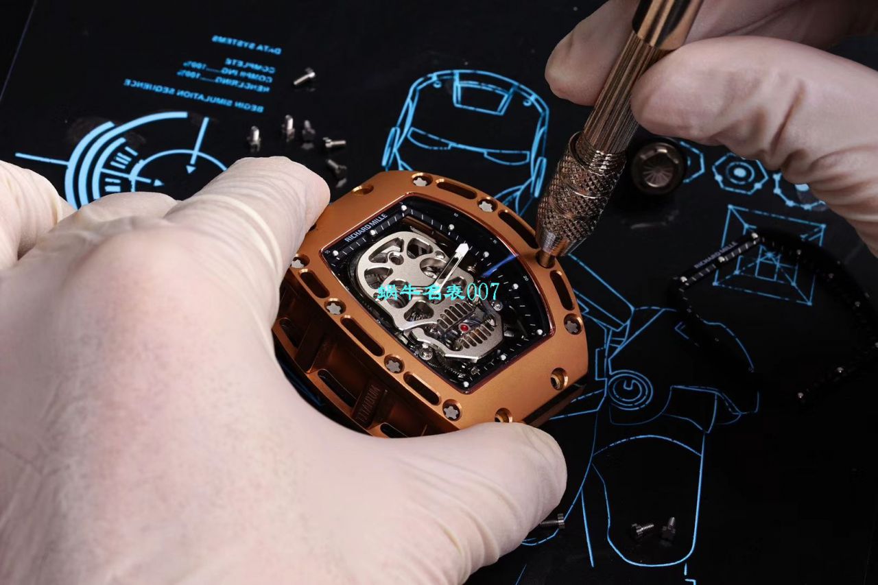 【 Video analysis EUR Factory Richard Mille仿表价格 top  Replica Copy 】俄罗斯紫金版 RICHARD MILLE 至尊鬼王RM052 / RM052jin