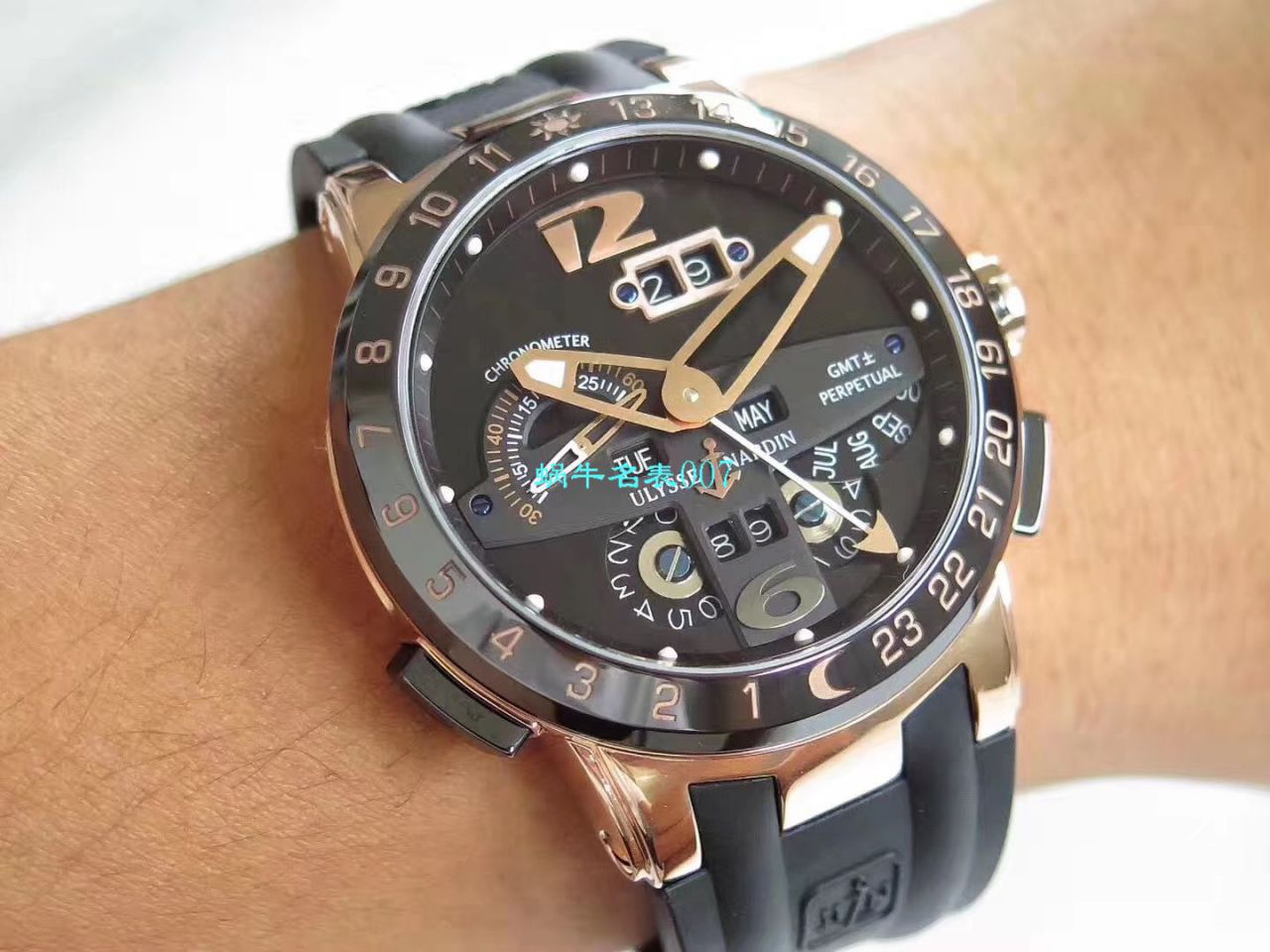【Ulysse Nardin Replica Copy  Watches 】TWA Factory  Ulysse Nardin 复杂功能系列326-00-3 wrist watches  / YD020