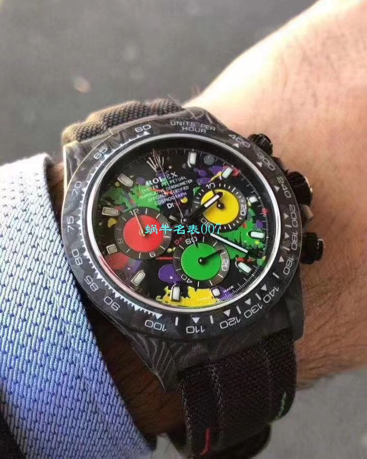 WWF新品发布： carbon fiber  Rolex ROLEX宇宙计时 Ditongna 系列之Diw团队改造版 / R399
