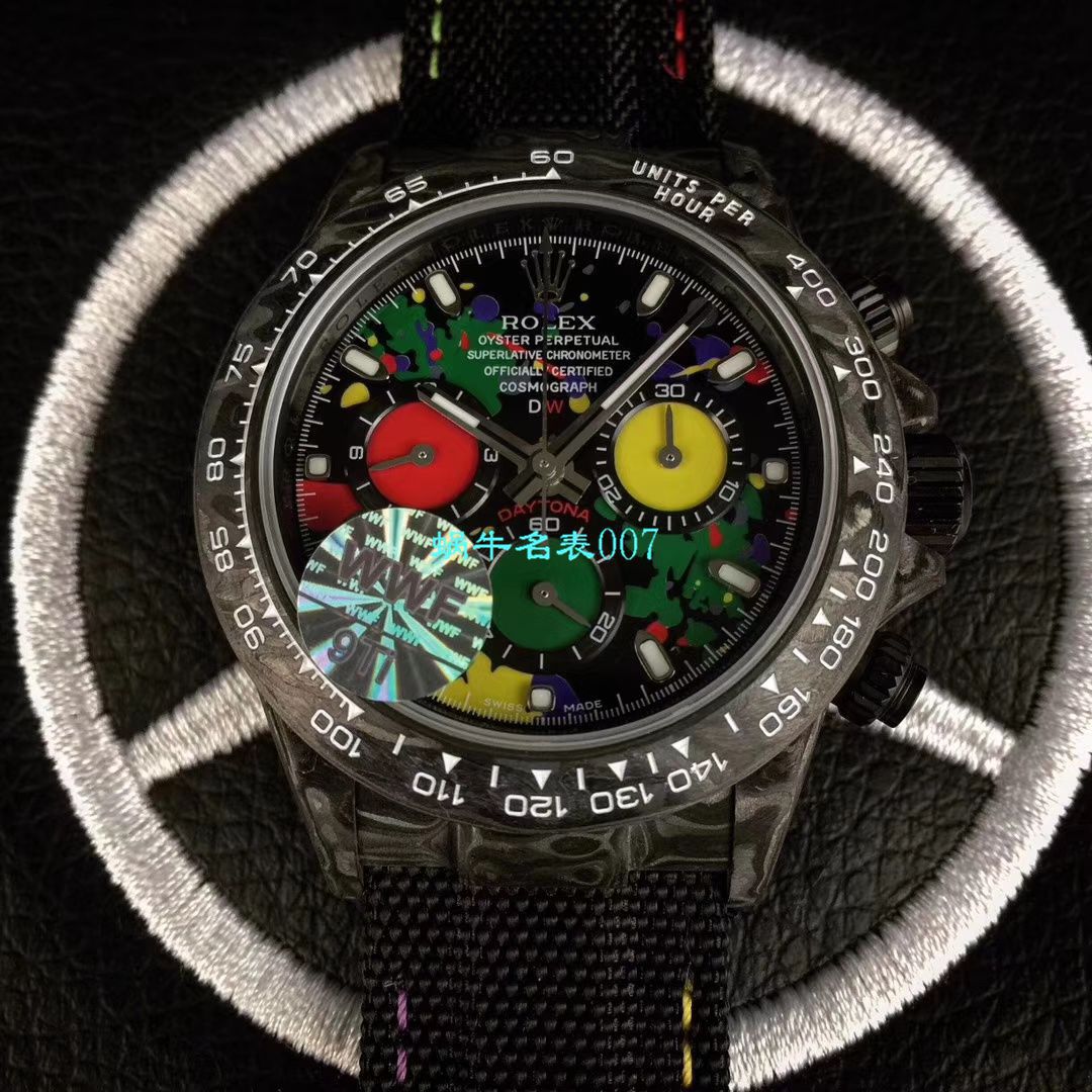 WWF新品发布： carbon fiber  Rolex ROLEX宇宙计时 Ditongna 系列之Diw团队改造版 / R399