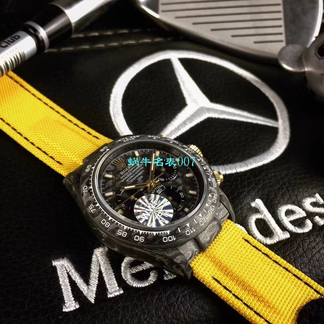 WWF新品发布： carbon fiber  Rolex ROLEX宇宙计时 Ditongna 系列之Diw团队改造版 / R399