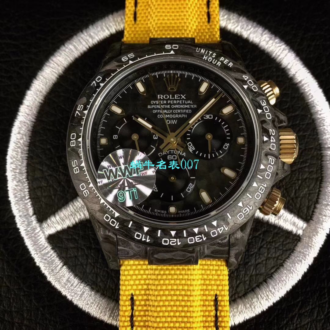 WWF新品发布： carbon fiber  Rolex ROLEX宇宙计时 Ditongna 系列之Diw团队改造版 / R399