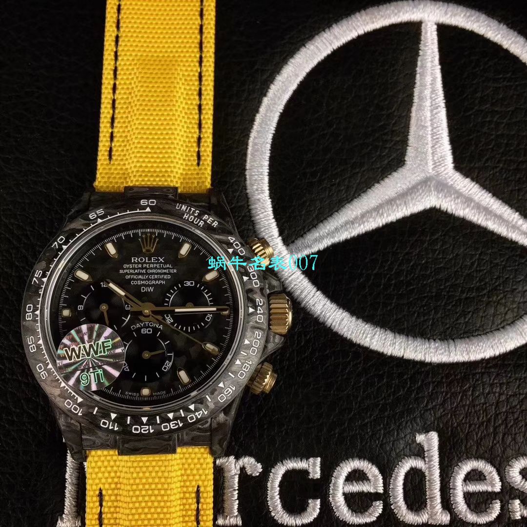 WWF新品发布： carbon fiber  Rolex ROLEX宇宙计时 Ditongna 系列之Diw团队改造版 / R399