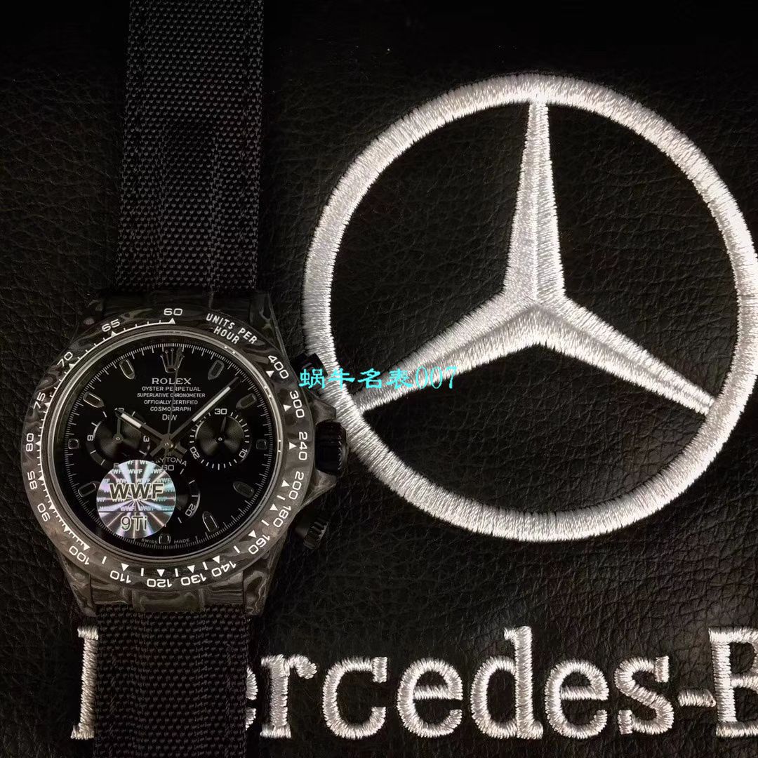 WWF新品发布： carbon fiber  Rolex ROLEX宇宙计时 Ditongna 系列之Diw团队改造版 / R399